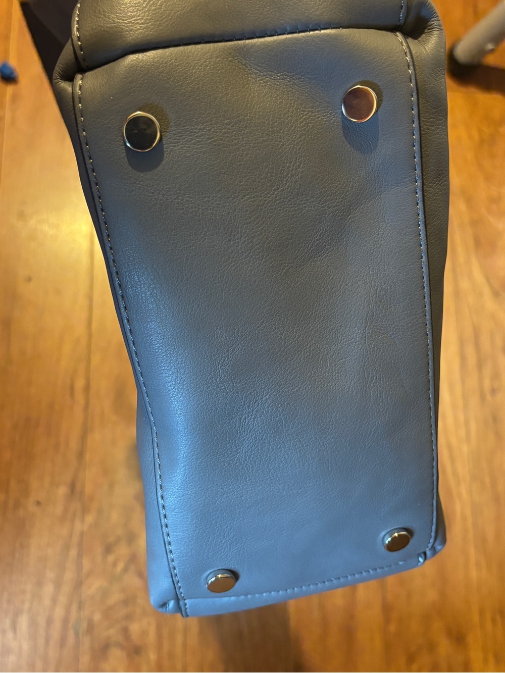 Alfani Gray Leather Hobo Shoulder Bag - Picture 10 of 11